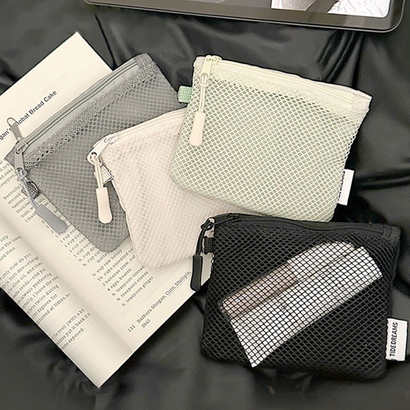 雙拉鍊網袋包 旅行收納 網紗收納包 網袋收納包 迷你收納袋-細節圖10