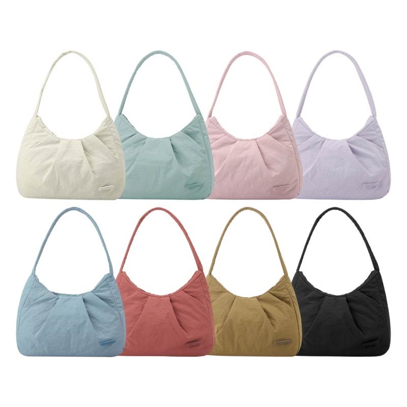 尼龍腋下包 皺摺單肩包 肩背腋下包 腋下包 水餃包-細節圖2