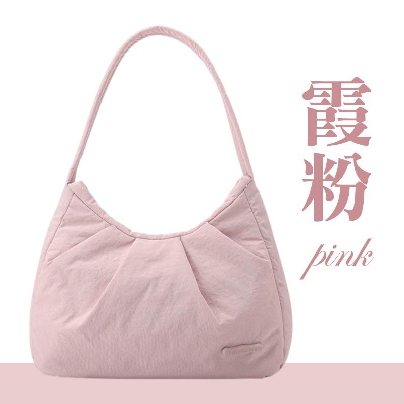 尼龍腋下包 皺摺單肩包 肩背腋下包 腋下包 水餃包-規格圖10