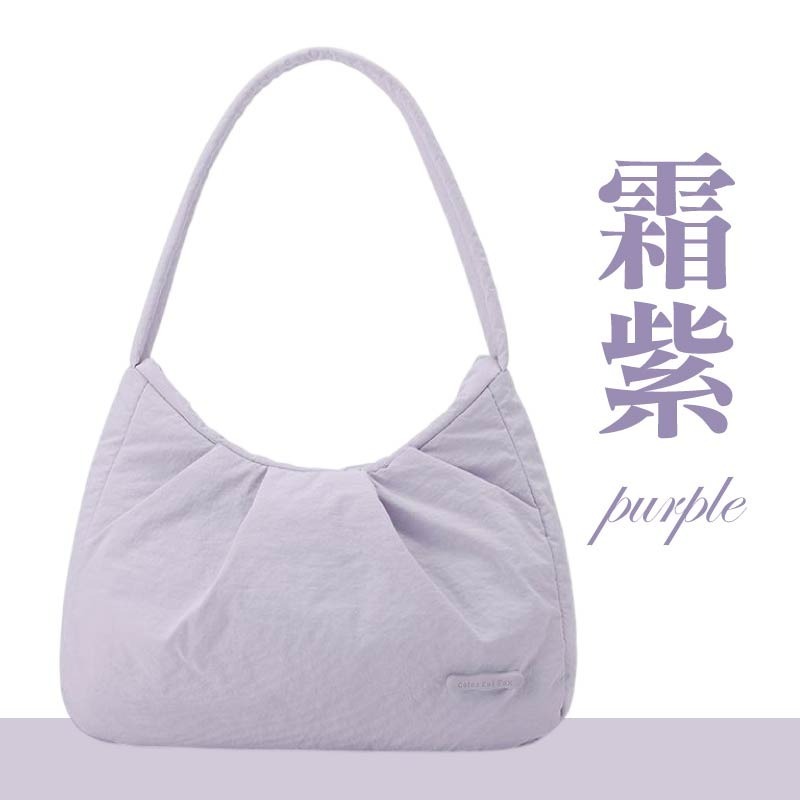 尼龍腋下包 皺摺單肩包 肩背腋下包 腋下包 水餃包-規格圖10