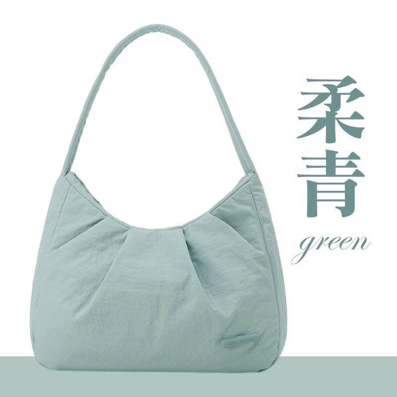 尼龍腋下包 皺摺單肩包 肩背腋下包 腋下包 水餃包-規格圖10