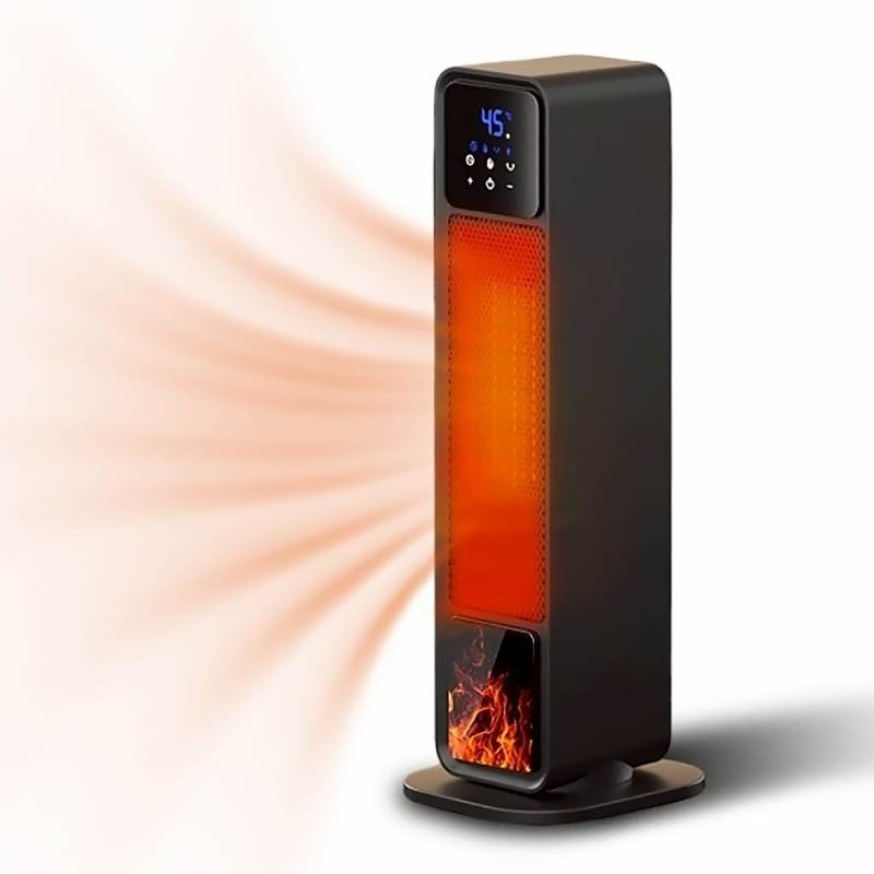 直立式觸控擺頭暖風機 觸控電暖器 陶瓷暖氣機 溫控暖風機 智能電熱器-細節圖2