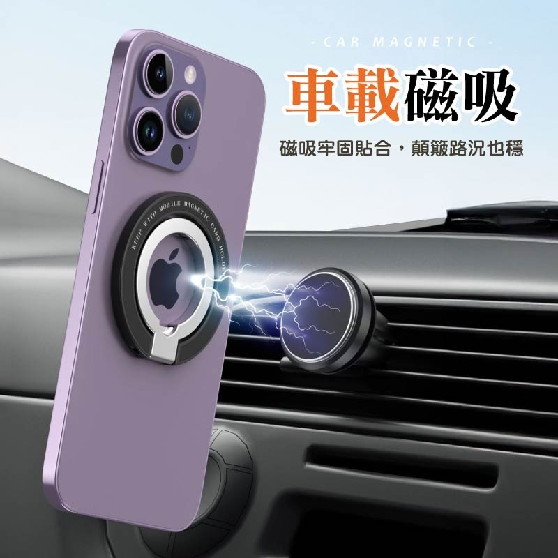 金屬磁吸雙環支架 磁吸雙環支架 雙層指環扣 磁吸指環扣 指環支架-細節圖8