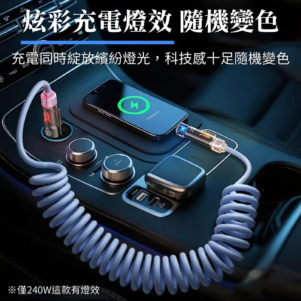 四合一彈簧充電線 四接口快充線 伸縮充電線 彈簧充電線 四合一充電線 PD快充線 手機充電線 充電線 快充線-細節圖8