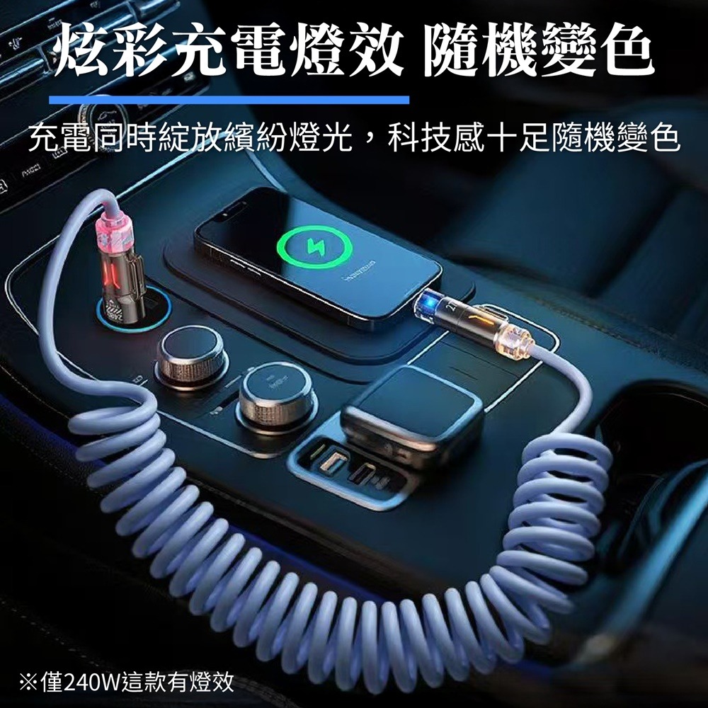TOPSON 四合一彈簧充電線 四接口快充線 伸縮充電線 彈簧充電線 四合一充電線 PD快充線 手機充電線 充電線-細節圖8