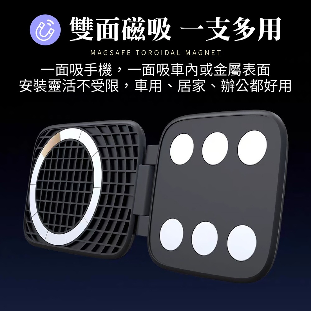 MagSafe 超薄磁吸折疊支架 磁吸手機支架 超薄磁吸支架 車用磁吸支架 卡片式手機支架 磁吸折疊支架 桌面支架-細節圖5