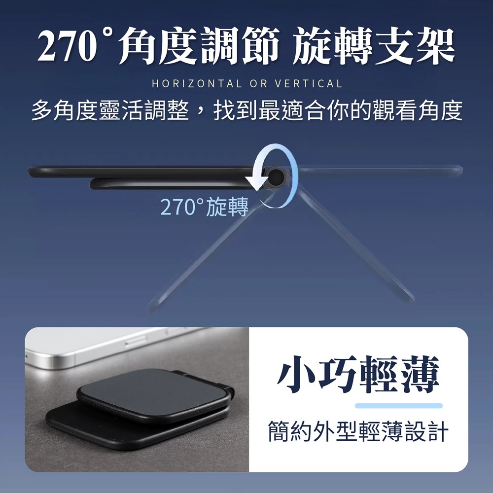 MagSafe 超薄磁吸折疊支架 磁吸手機支架 超薄磁吸支架 車用磁吸支架 卡片式手機支架 磁吸折疊支架 桌面支架-細節圖9