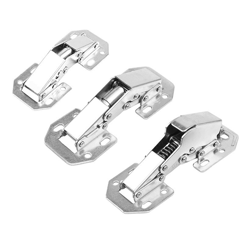 免開孔鉸鏈 免打孔鉸鏈 免開槽鉸鏈 櫥櫃合頁鉸鏈 櫃門青蛙鉸鏈 緩衝鉸鏈 合頁鉸鏈 彈簧鉸鏈-細節圖2