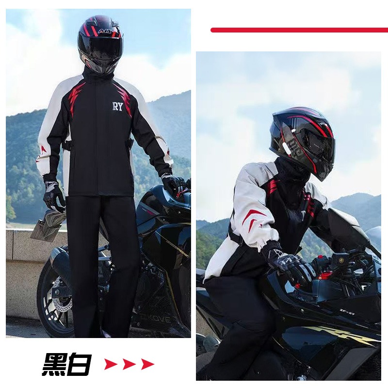 防暴雨兩件式雨衣 贈收納袋 兩件式雨衣 衣褲兩件組 雙層雨衣 雨衣套裝 兩截式雨衣 防風防暴雨雨衣-細節圖8