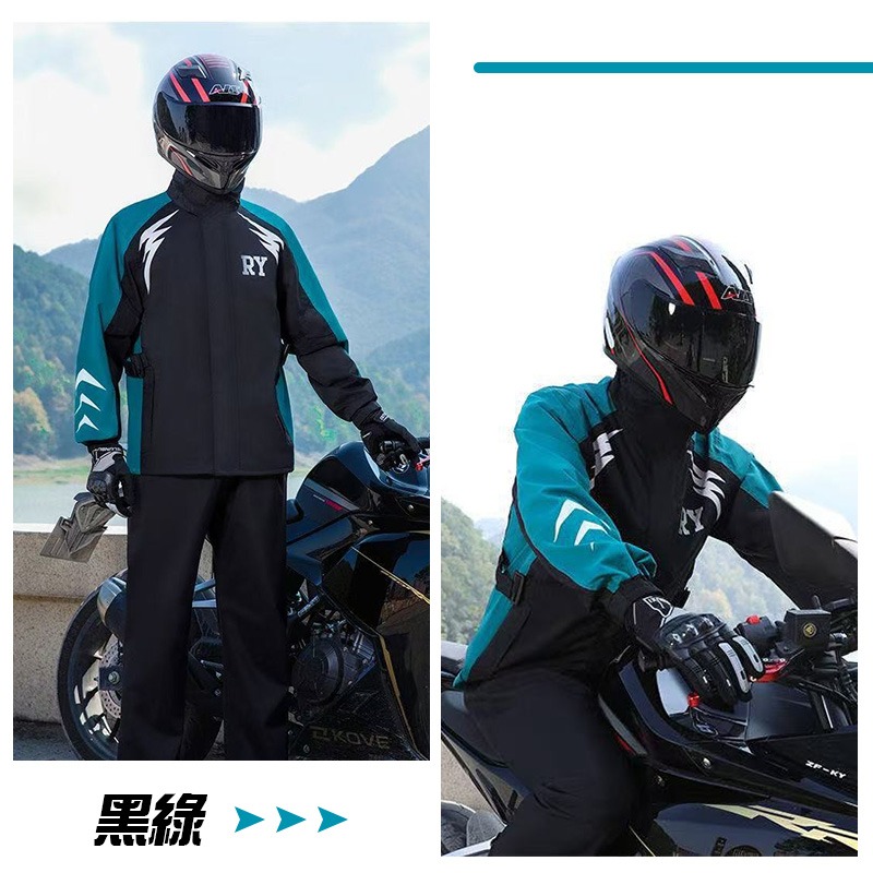 防暴雨兩件式雨衣 贈收納袋 兩件式雨衣 衣褲兩件組 雙層雨衣 雨衣套裝 兩截式雨衣 防風防暴雨雨衣-細節圖9