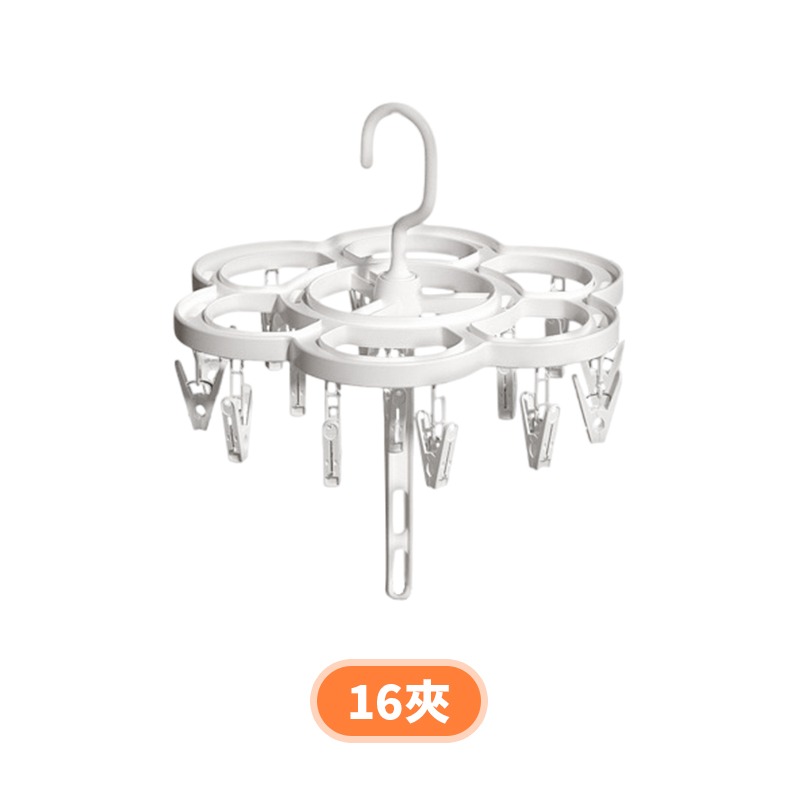 可疊加曬襪架 曬襪神器 旋轉曬衣夾 多層曬襪架 晾曬夾 晾衣夾-規格圖9