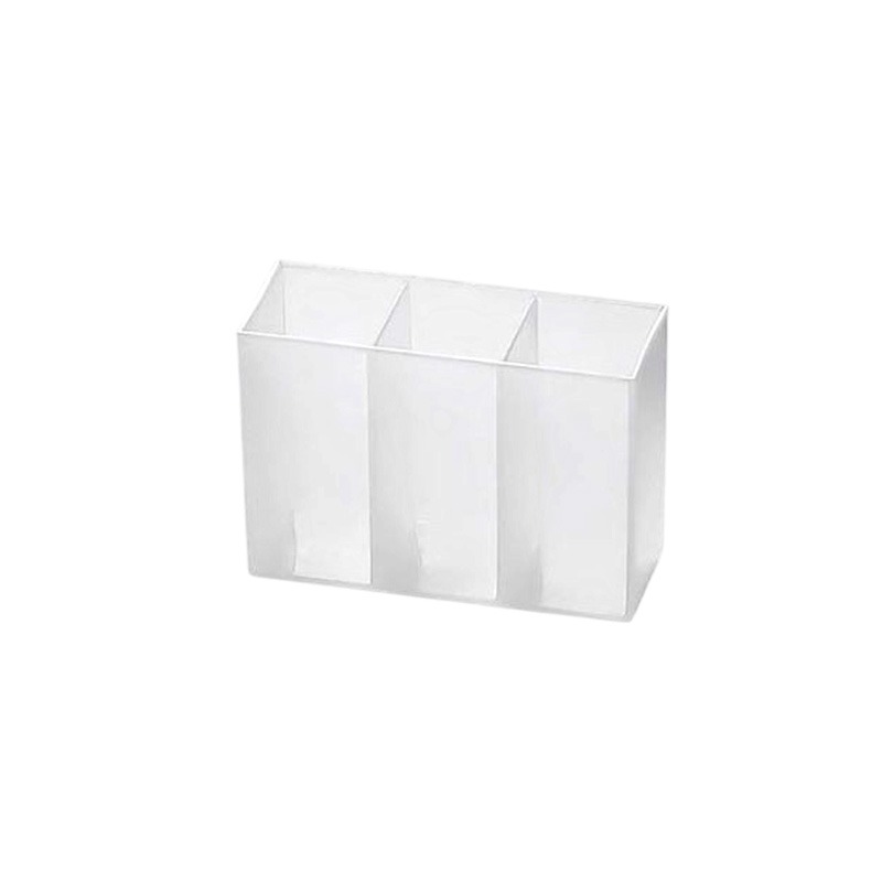 三格壁掛分隔盒 壁掛分格盒 口紅收納盒 壁掛收納盒 鏡櫃收納盒 分格收納架 桌上收納盒 化妝品收納 收納盒-細節圖2