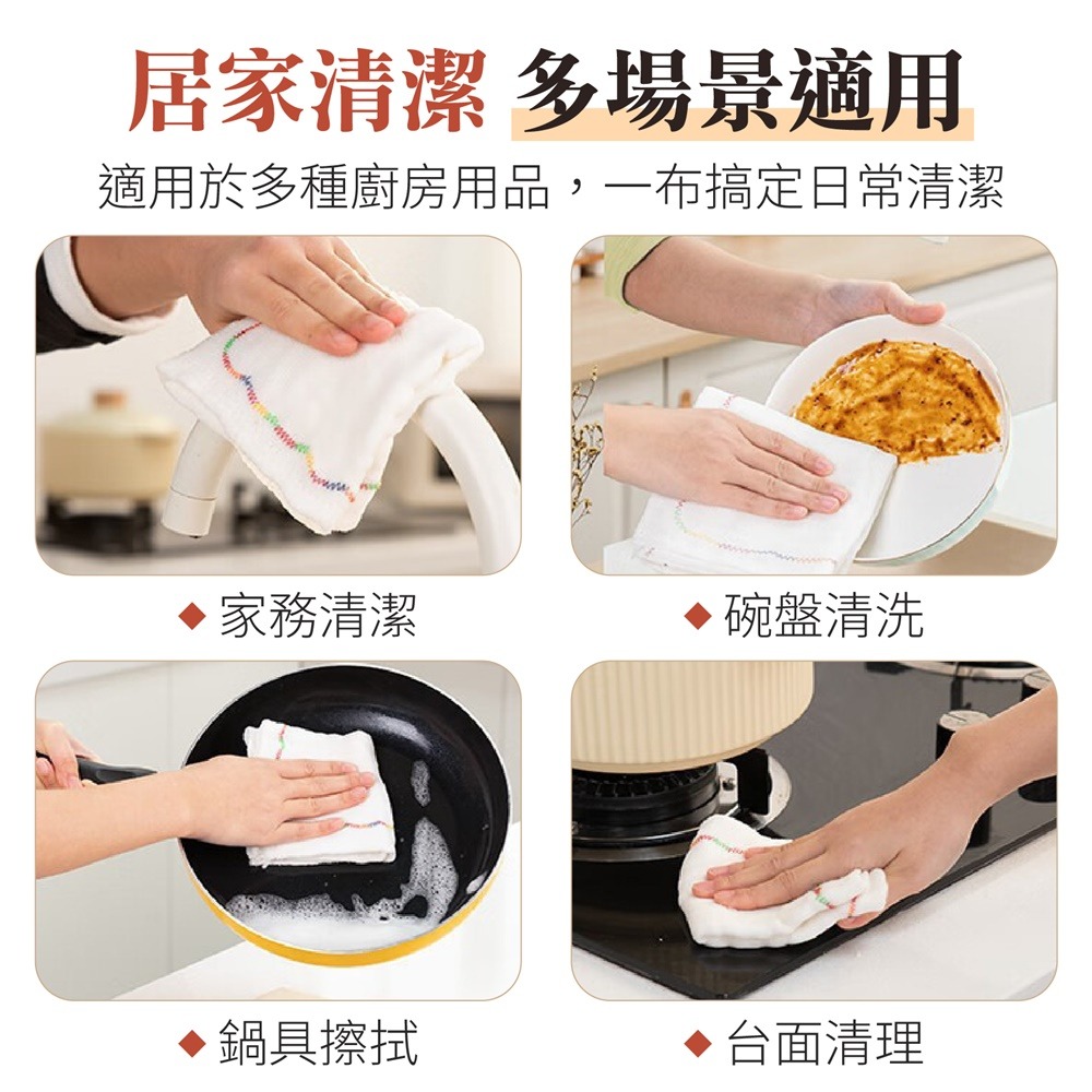 12層 彩虹不沾油抹布 彩虹棉紗抹布 不沾油棉紗抹布 彩虹抹布 棉紗抹布 去油抹布-細節圖8