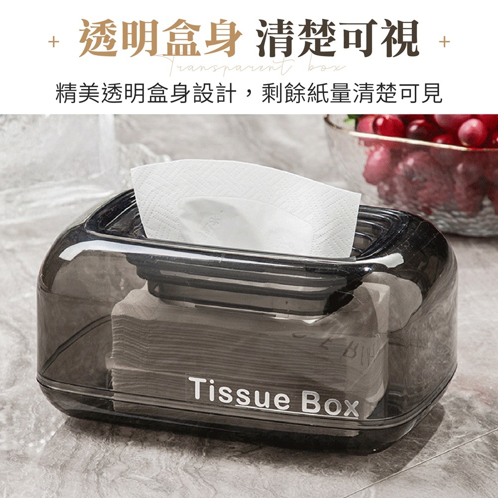 下沉式面紙盒 自動下降紙巾盒 透明紙巾盒 下沉衛生紙盒 輕奢紙巾盒 桌上面紙盒 紙巾盒 衛生紙盒-細節圖5