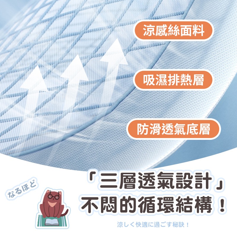 防貓抓涼感沙發墊 冰絲沙發墊 涼感坐墊 沙發涼感墊 冰絲坐墊-細節圖4