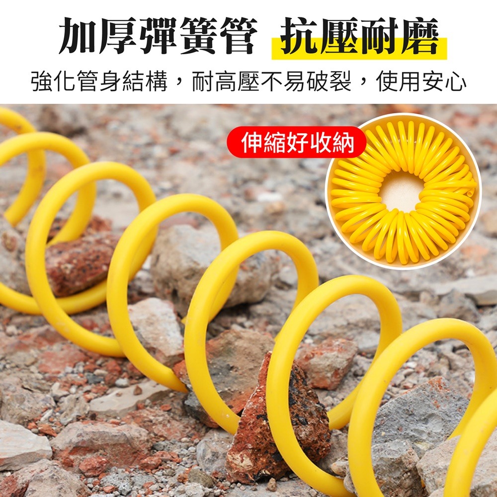 高壓伸縮水槍 高壓伸縮水管水槍 洗車水槍 水龍頭水槍 彈簧伸縮水管 家用水槍 水管水槍 高壓水槍 澆花水管-細節圖7