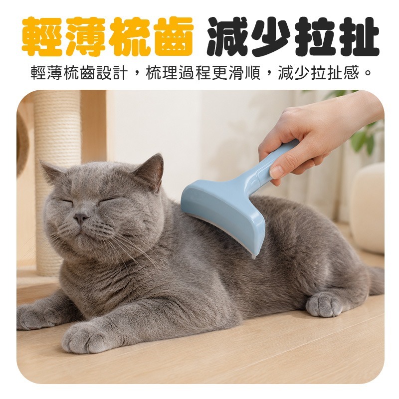 貓毛打薄梳 毛打薄器咪梳子 兩用脫毛梳 貓狗專用梳 貓毛打薄器 寵物打薄梳子 貓咪梳子 貓咪去浮毛-細節圖8