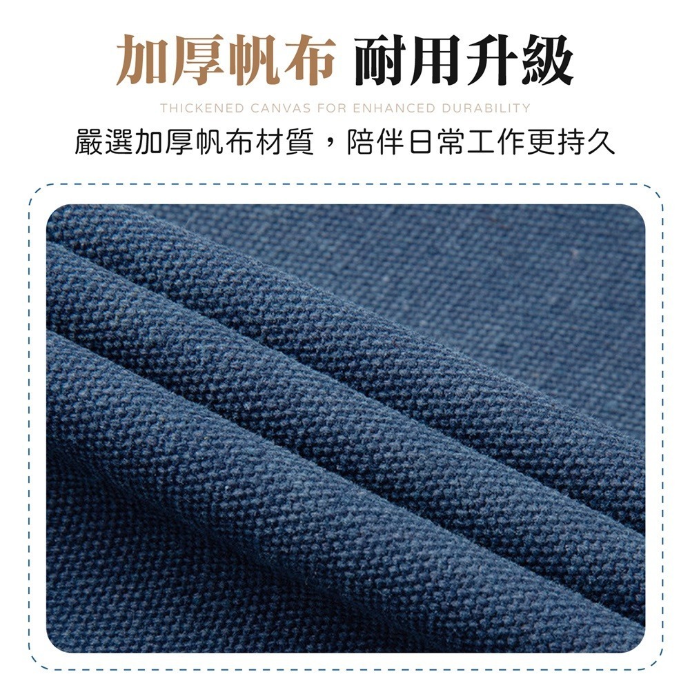 日式帆布圍裙 工作圍裙 工業風圍裙 咖啡圍裙 廚房圍裙 帆布圍裙 日式圍裙 圍裙工作服-細節圖5