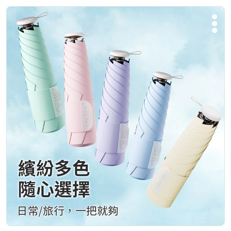 單手瞬收輕量傘 一鍵收傘 超輕雨傘 瞬收傘 口袋傘 防曬傘 黑膠傘 迷你雨傘 晴雨傘-細節圖7