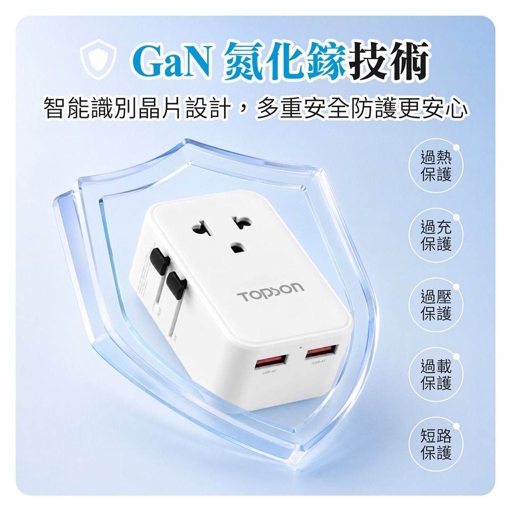TOPSON 超mini萬國旅行充 多國旅行充電轉接器 萬國旅行充 萬國轉接頭 旅行充電頭-細節圖7
