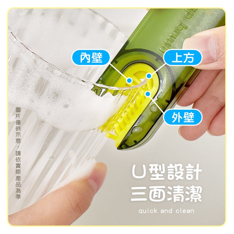 三合一杯蓋刷 細節刷 U型刷 保溫瓶刷 水壺清潔刷 杯刷 保溫杯刷 清潔刷-細節圖6
