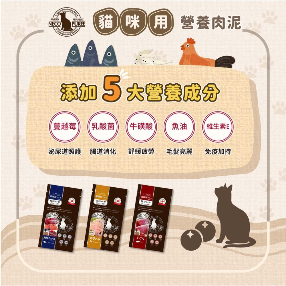 【RIVERD REPUBLIC】 日本貓肉泥 貓零食 貓肉泥 寵物肉泥 鮪魚肉泥 貓泥條-細節圖4