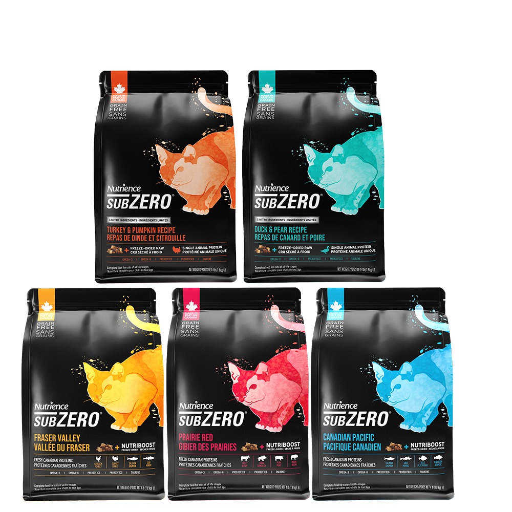【Nutrience紐崔斯】SUBZERO黑鑽單一蛋白 頂極無穀貓糧+營養凍乾(1.8Kg/4.5Kg)-細節圖2