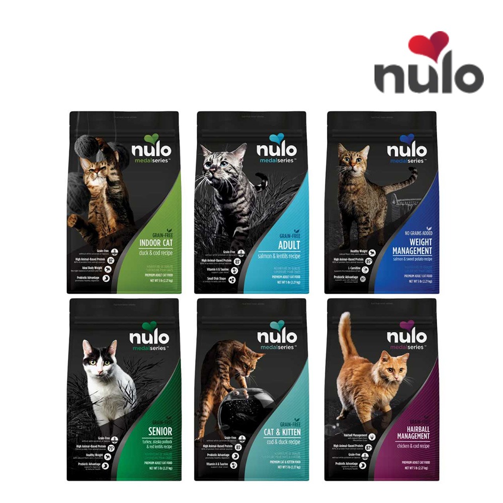 【NULO 諾樂】Nulo 諾樂 無穀金牌貓糧 5磅 12磅 維持體態 室內貓鴨 成貓 化毛貓 室內貓 全齡貓 老貓-細節圖2