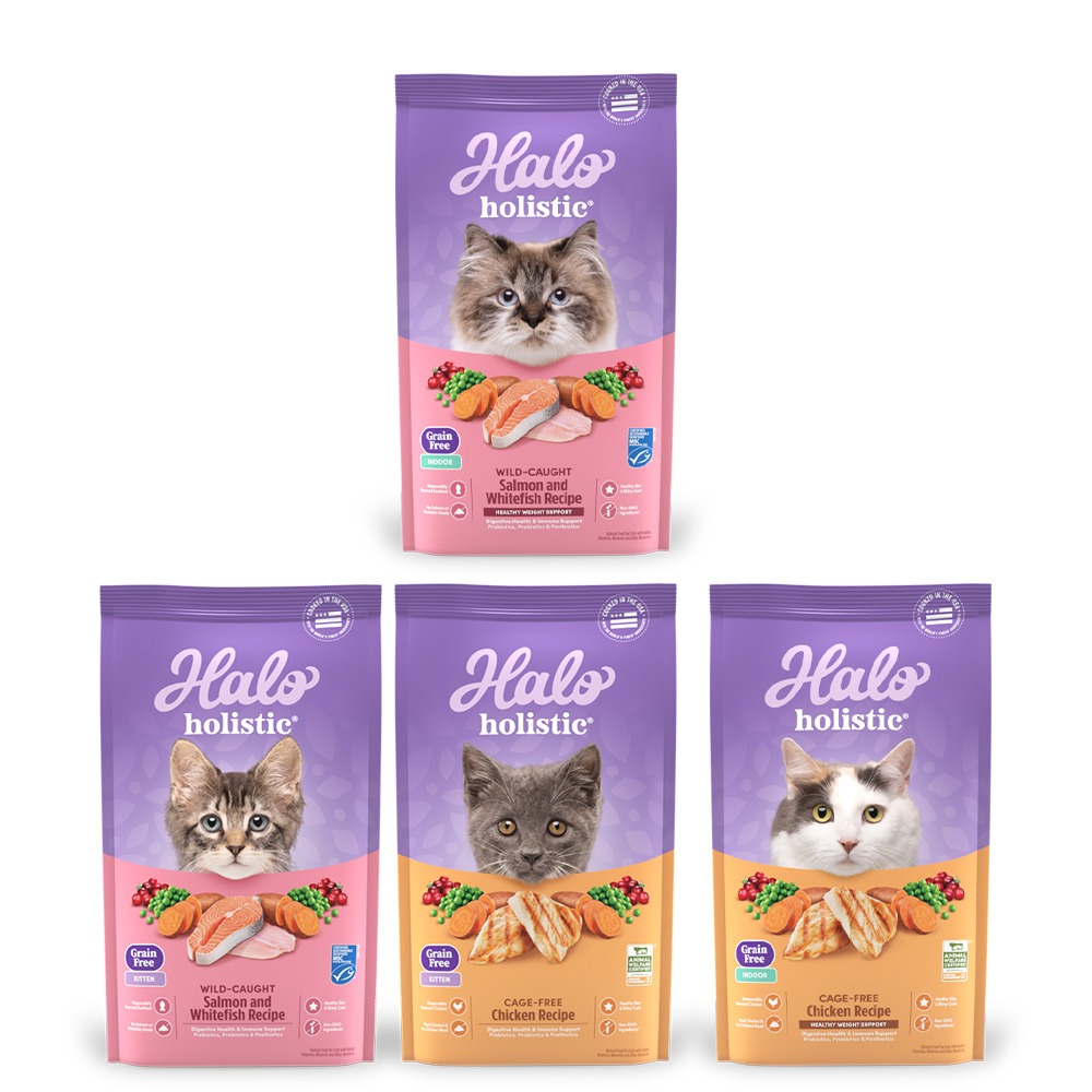 【halo 嘿囉 】全貓 幼貓 低卡 低敏 WDJ推薦 貓糧 貓 飼料 成貓飼料 貓飼料 6磅/10磅-細節圖2