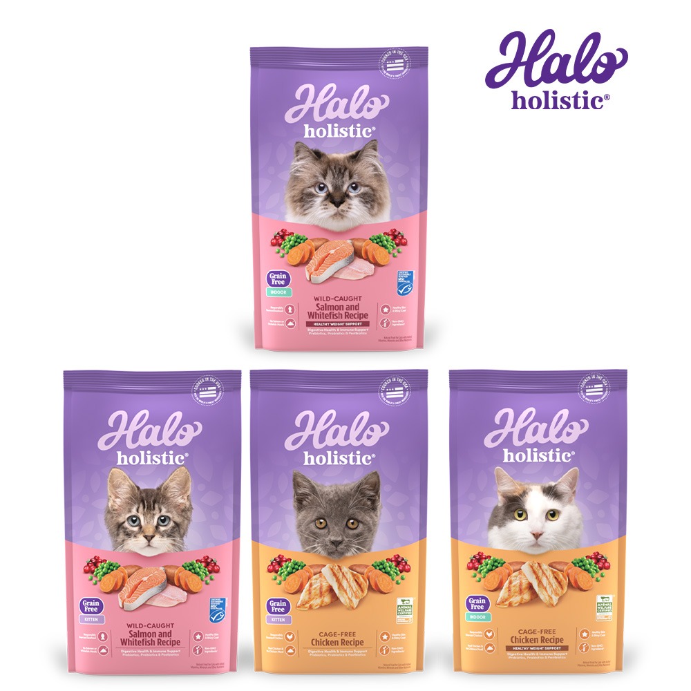 【halo 嘿囉 】全貓 幼貓 低卡 低敏 WDJ推薦 貓糧 貓 飼料 成貓飼料 貓飼料 6磅/10磅-細節圖3