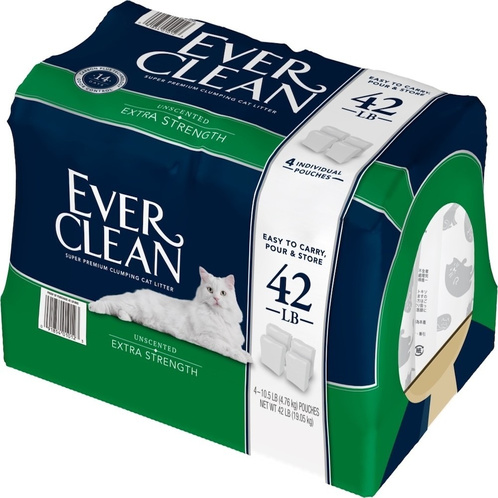 【EverClean 藍鑽】 強效低敏結塊貓砂無香味 - 42lb-規格圖3