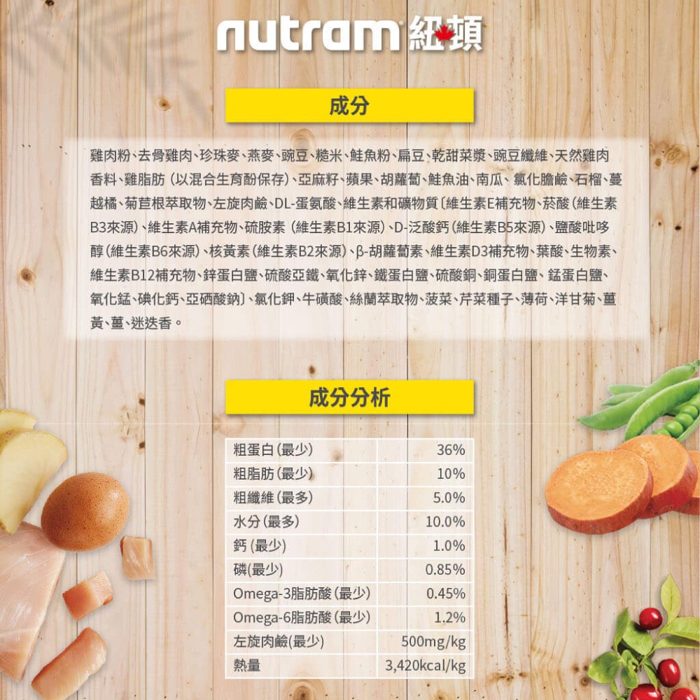 【nutram 紐頓】專業理想系列成貓配方 I12/I17/I19 - 1.13kg-細節圖6