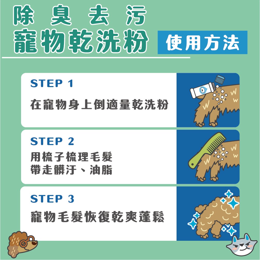 【ODOUT 臭味滾】寵物乾洗粉-細節圖6