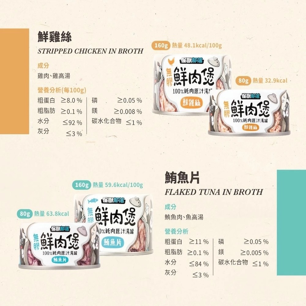 【怪獸部落】無膠鮮肉煲-80g*24/箱-細節圖5