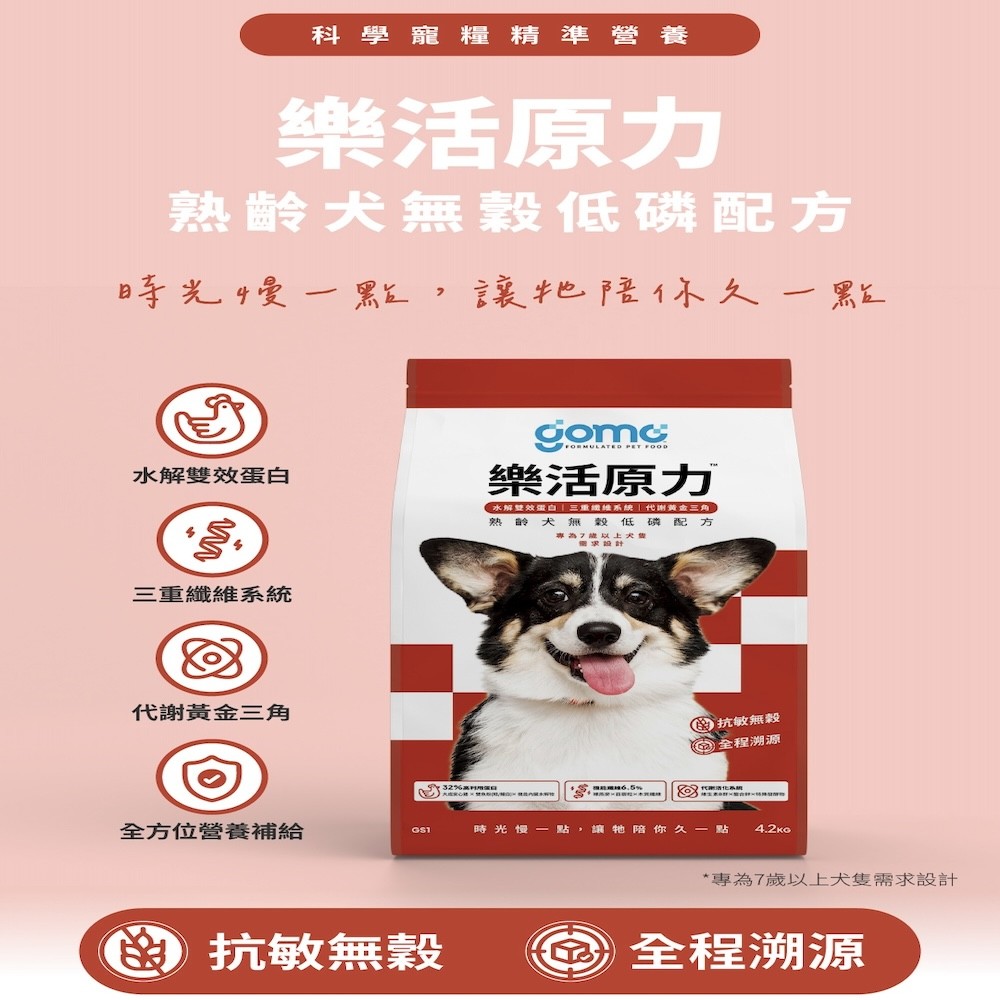 【GOMO PET FOOD】機能無穀低敏犬乾糧系列-細節圖8