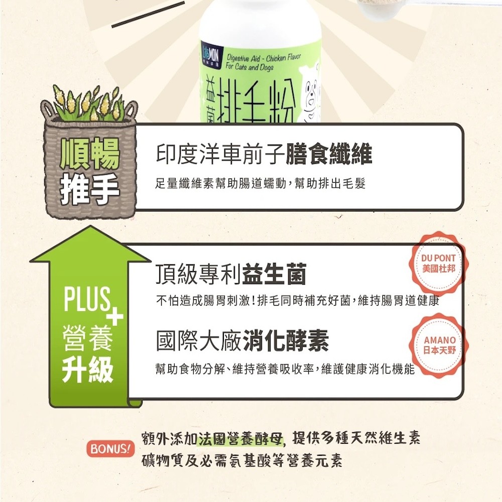 【怪獸部落】益菌排毛粉｜排毛粉-細節圖5