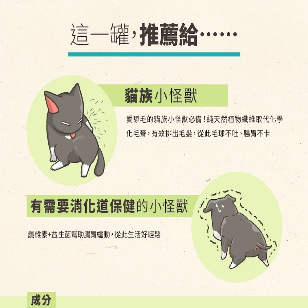 【怪獸部落】益菌排毛粉｜排毛粉-細節圖6