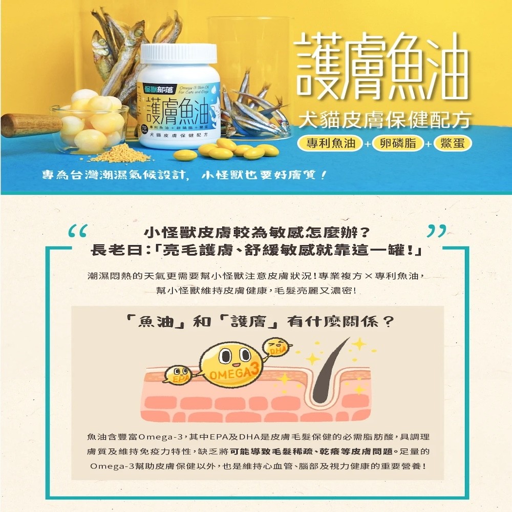 【怪獸部落】護膚魚油（皮膚保健配方）-細節圖2