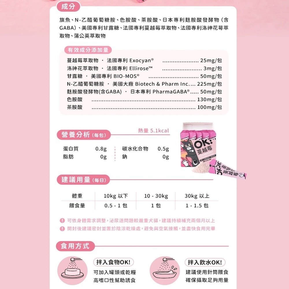 【怪獸部落】OK！系列保健品 - 1.5g*30條/盒-細節圖2