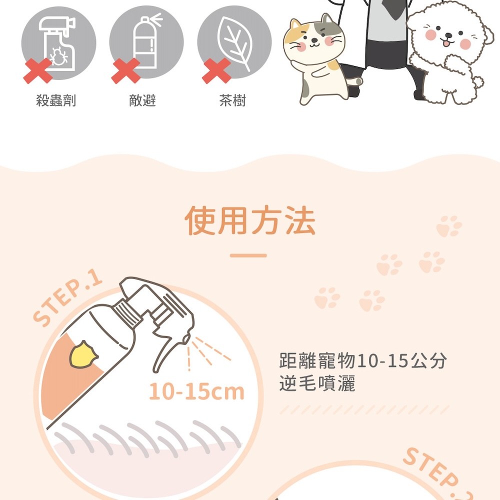 【黃金盾】寵物蚤蚤防護噴霧 - 250ml-細節圖7