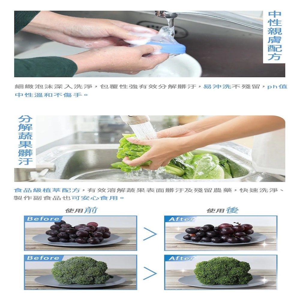 【黃金盾】奶瓶蔬果清潔慕斯 - 500ml-細節圖5