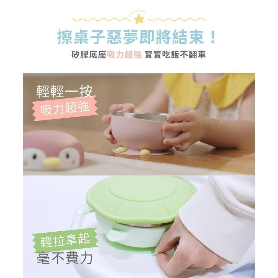 【7-ELEVEN門市團購】【KOM】海洋歷險趣-不鏽鋼兒童矽膠學習餐具-海龜/企鵝 (含學習兒童餐具湯/叉)-細節圖8