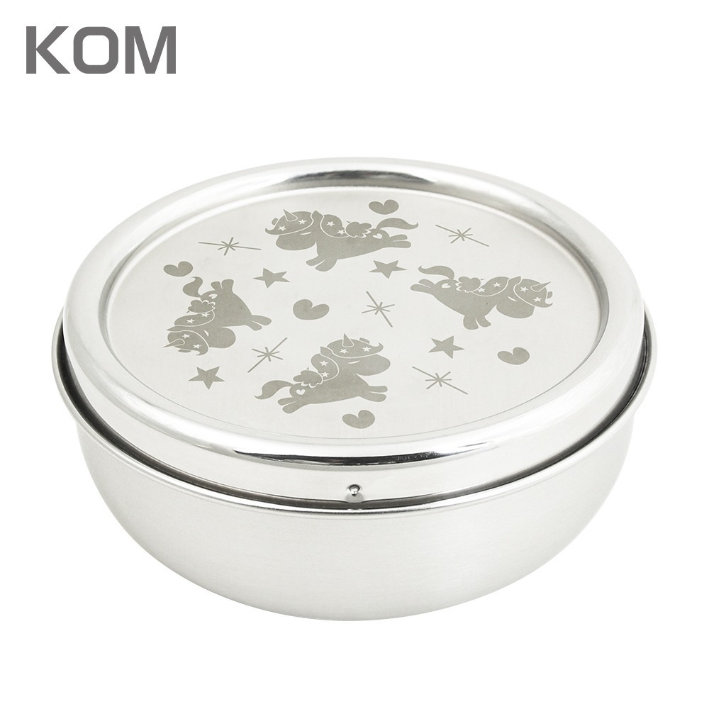 【KOM】316不鏽鋼兒童隔熱碗-(獨角獸/恐龍/汽車)-規格圖7