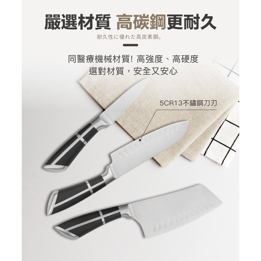 【一鳥】輕量黑崎廚刀三件組│水果刀│三德刀│切片刀-細節圖3
