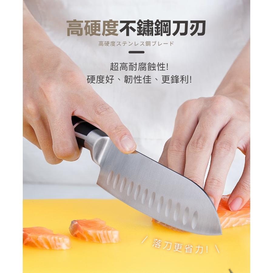 【一鳥】輕量黑崎廚刀三件組│水果刀│三德刀│切片刀-細節圖5