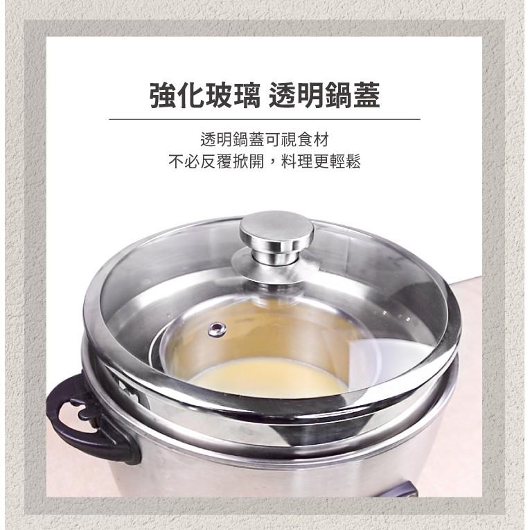 【LMG】電鍋專用配件組-透視/加高不鏽鋼鍋蓋+蒸盤組(深盤+淺盤)-細節圖7