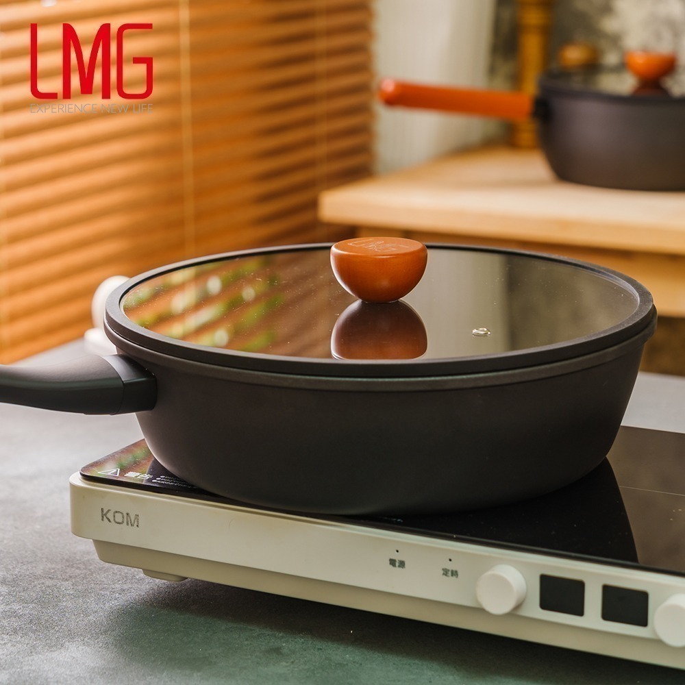 【限時購】【LMG】不沾炒鍋大集合 24cm/26cm/28cm/30cm/32cm-細節圖3