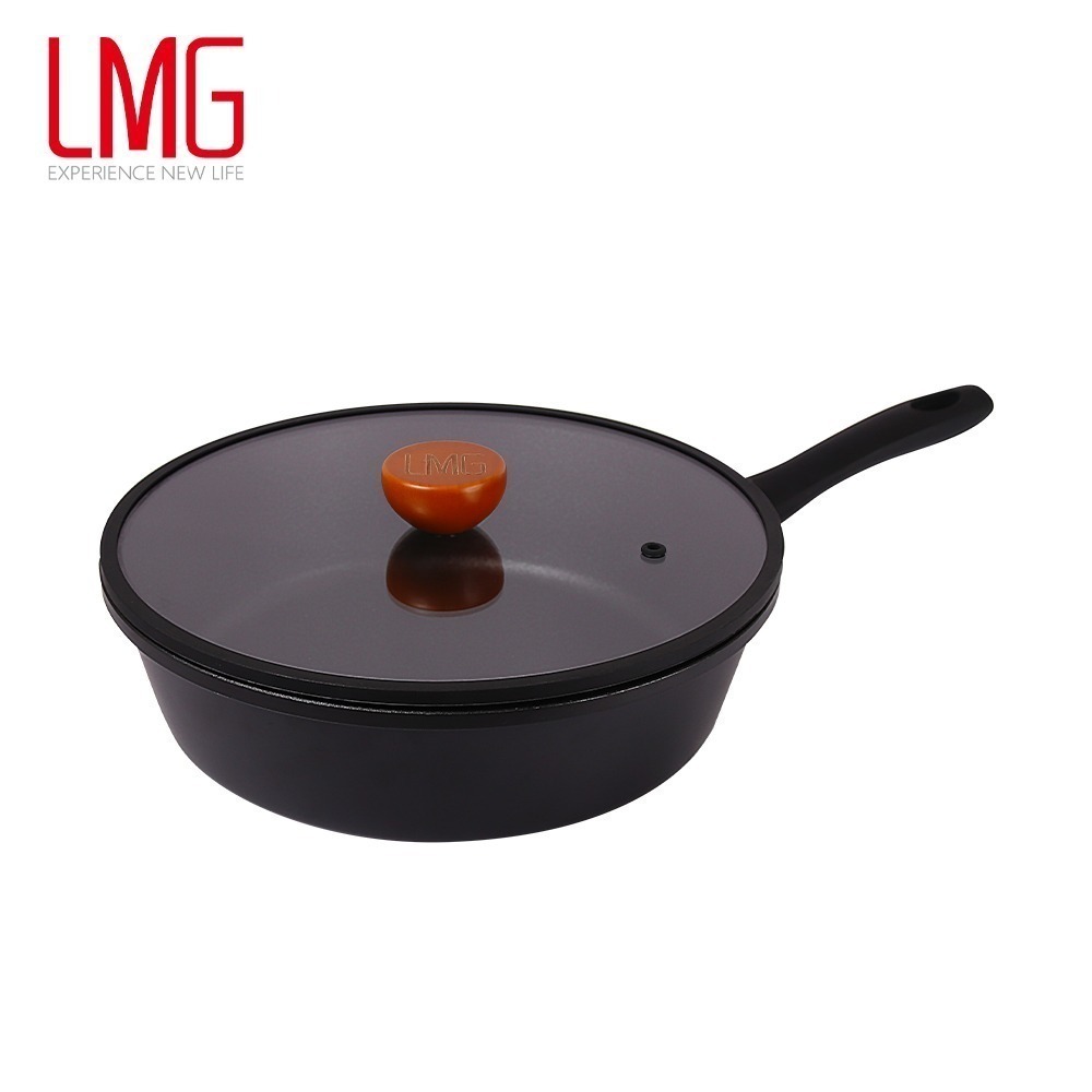 【限時購】【LMG】不沾炒鍋大集合 24cm/26cm/28cm/30cm/32cm-規格圖5