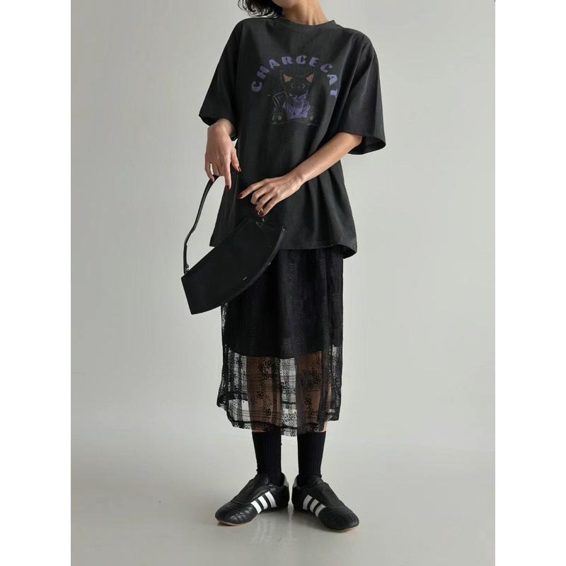 Ðöðöħö正韓製 三色 層疊花邊蕾絲鬆緊腰半裙 日常穿搭 必備單品-細節圖5