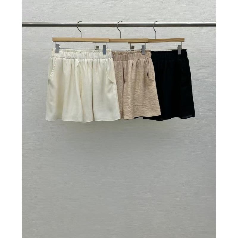 Ðöðöħö 正韓製 三色 泡泡蕾絲透膚襯衫套裝 彈性腰圍 親膚透氣 寬鬆版型-細節圖7